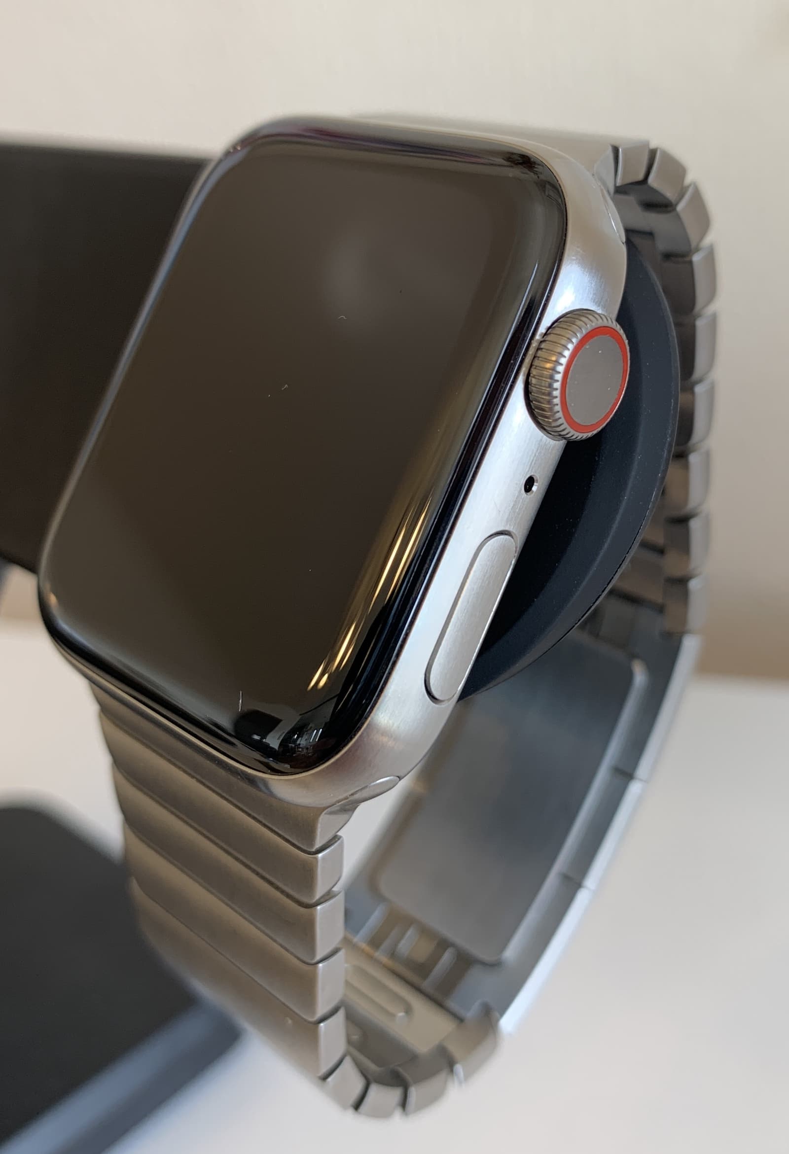 ナチュラルネイビー AppleWatch 純正 42mm44mm45mm シルバーリング