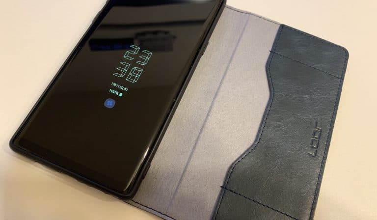 galaxynote9 手帳ケース 左利き