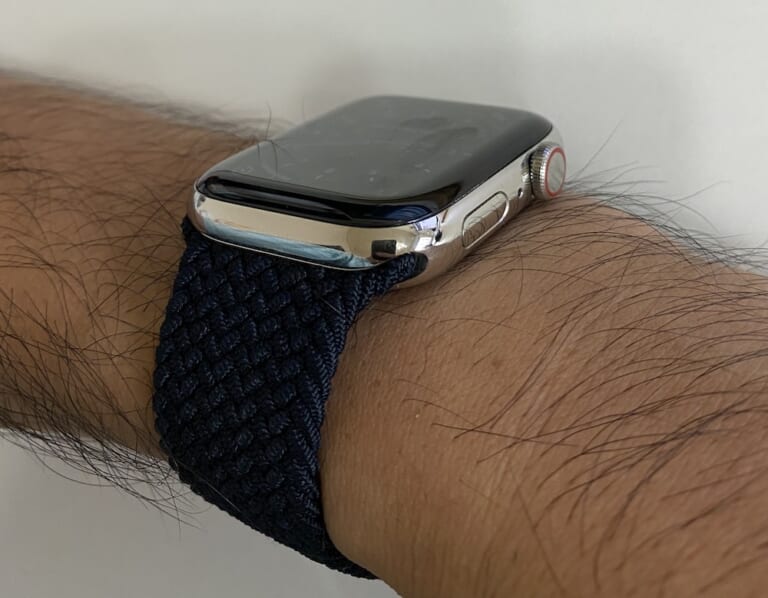 大きな割引 Apple Watch ソロループバンド ブルー アップルウォッチ econet.bi